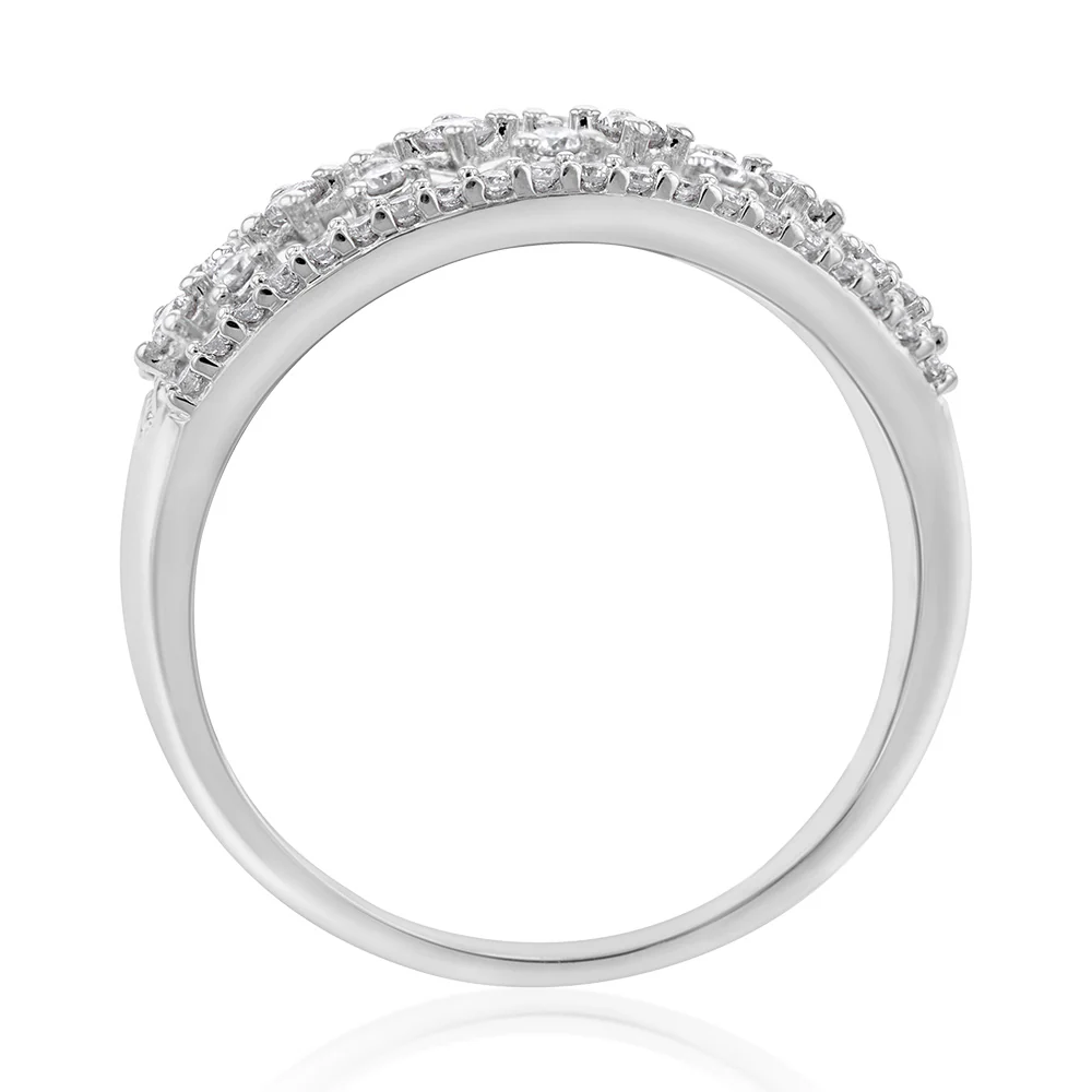 Luminesce Lab Grown Diamond Silver 1/2 Carat Dress Ring - Image 2