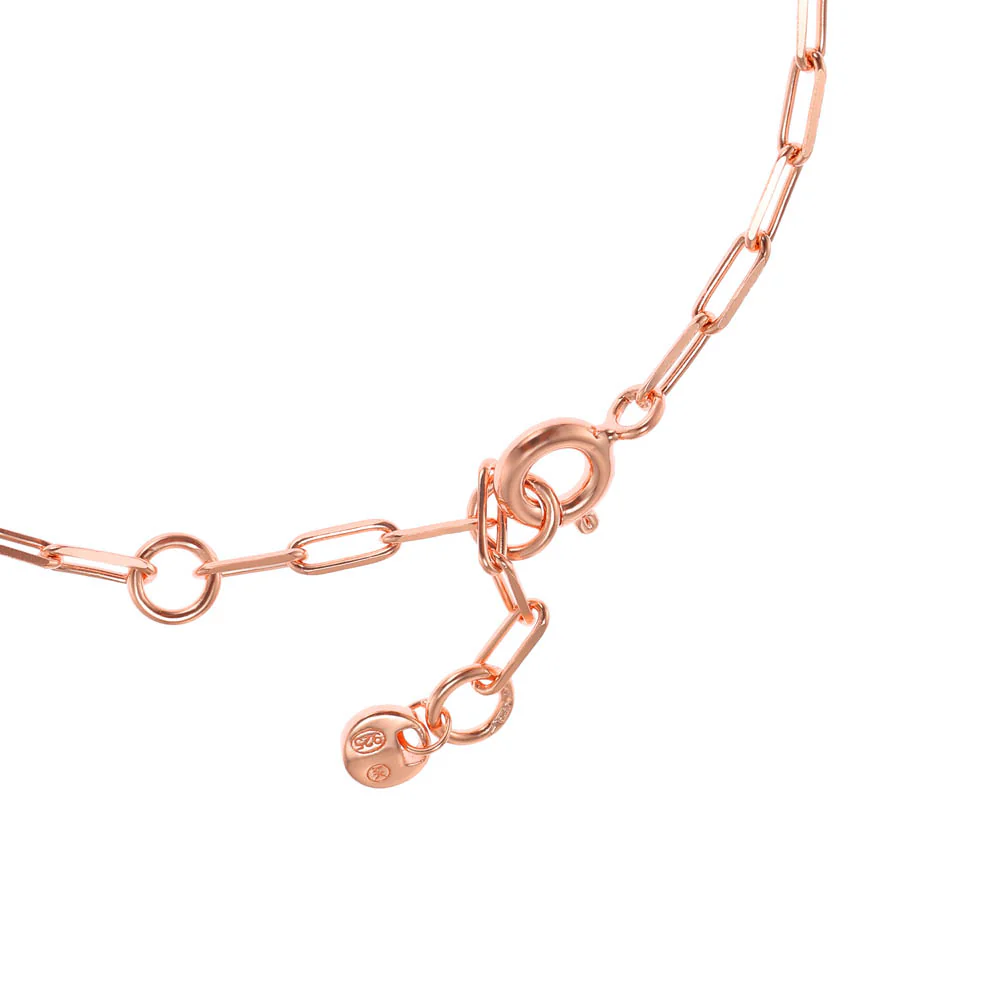 Michael Kors 14ct Rose Gold Plated Sterling Silver Premium Pave Empire Link Bracelet - Image 3