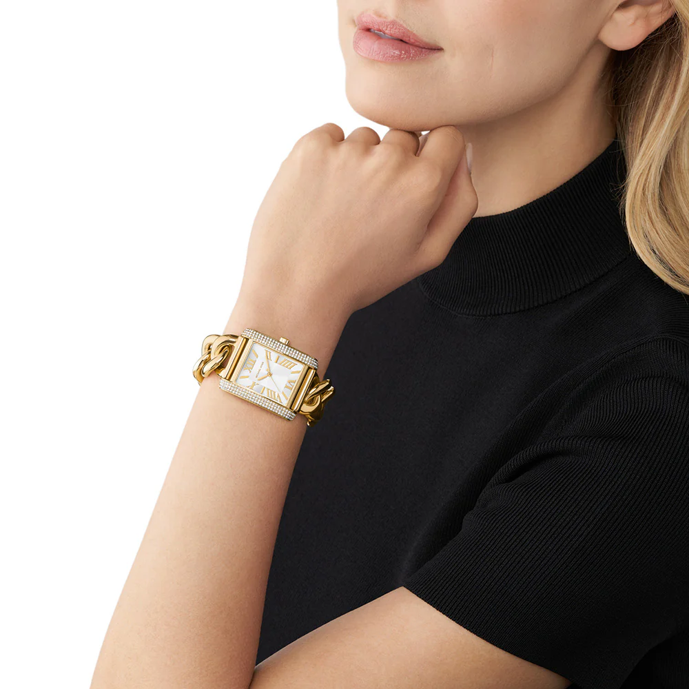 Michael Kors MK7300 Emery Curb Chain Bracelet Watch - Image 4