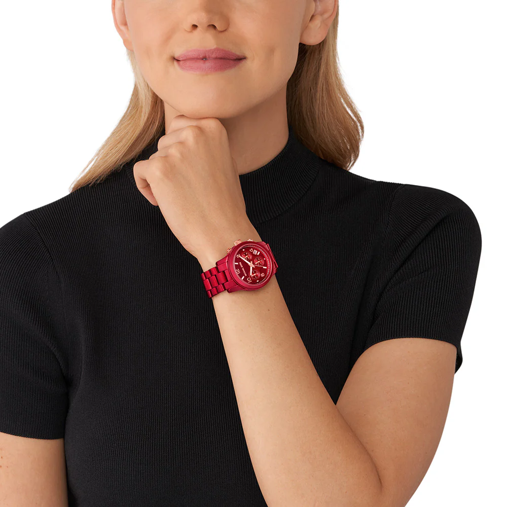 Michael Kors MK7436 Runway Red Tone Womens Watch - Image 6