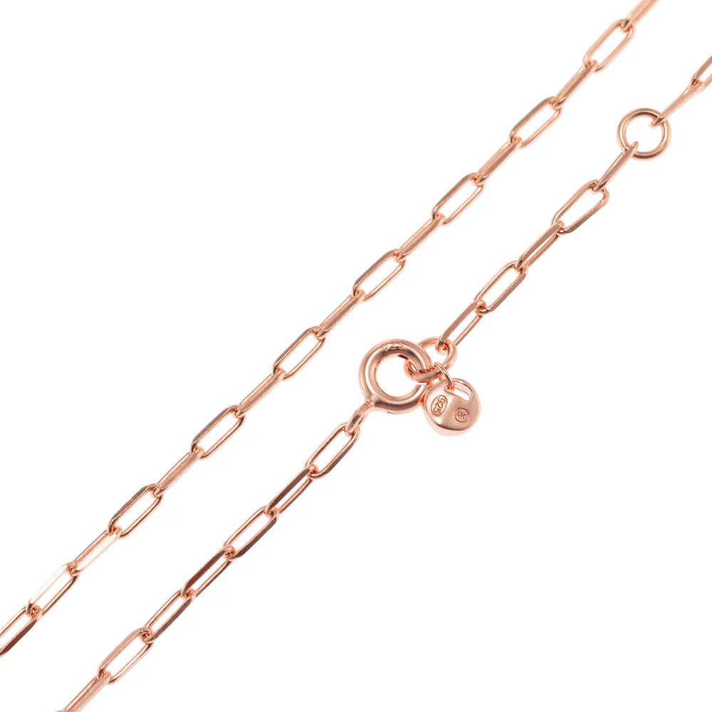 Michael Kors Rose Gold Plated Sterling Silver Premium Pave Empire Link Pendant with Chain - Image 4