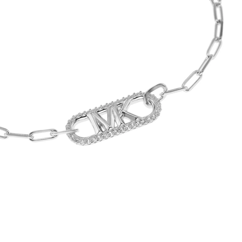 Michael Kors Sterling Silver Premium Pave Empire Link Bracelet - Image 2
