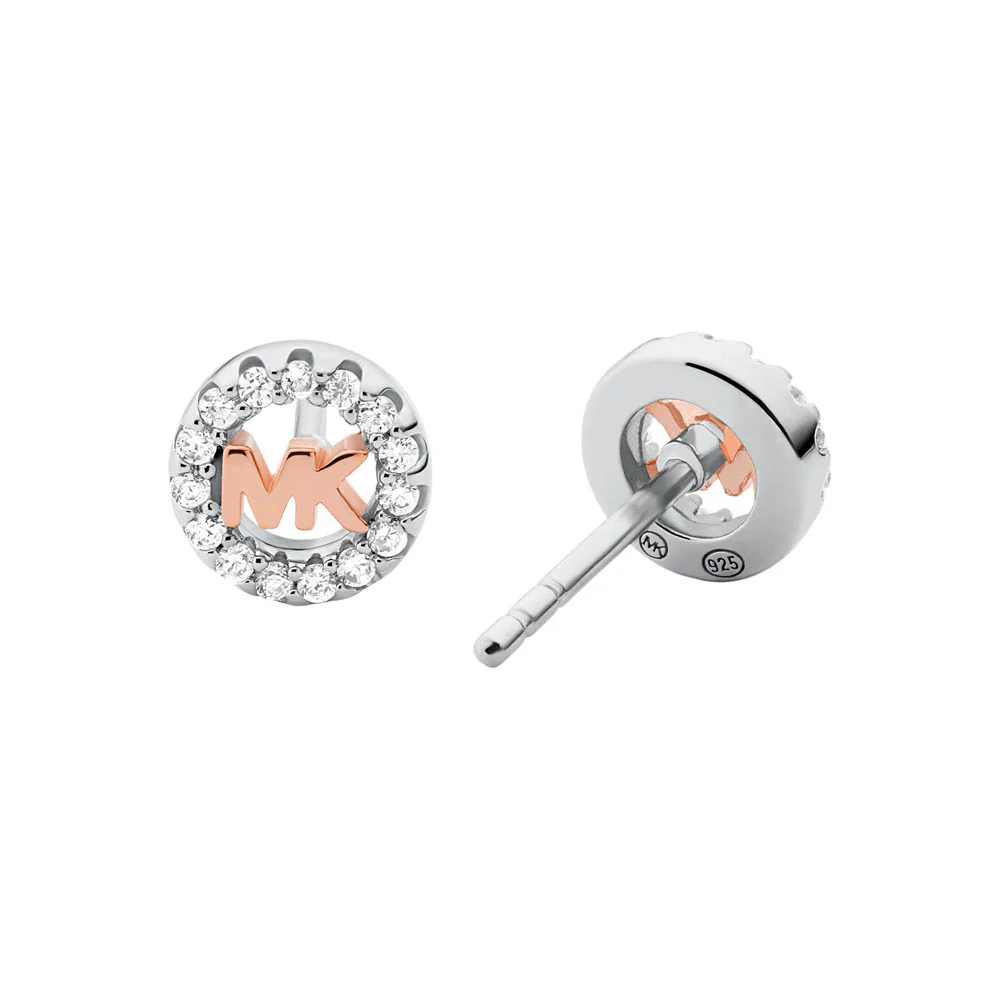 Michael Kors Sterling Slver Premium Logo Stud Cuff Earring - Image 2