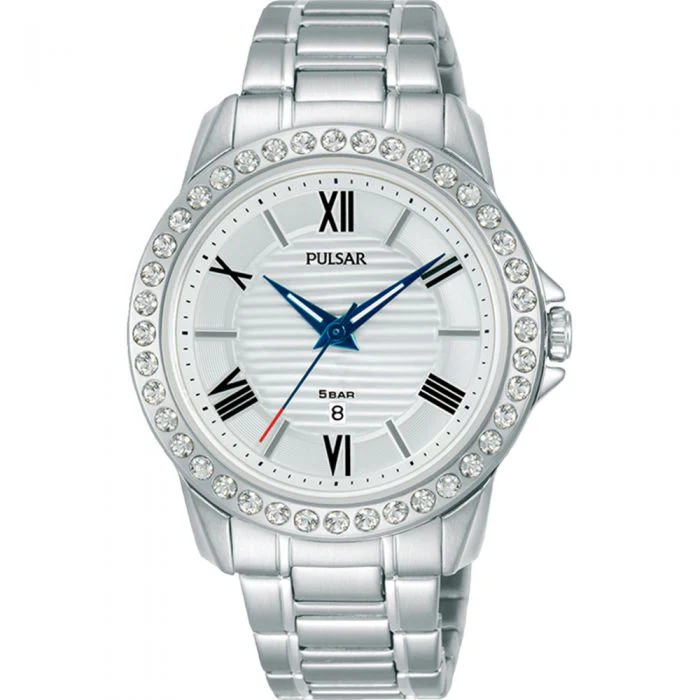 Pulsar PH7519X Swarovski Crystals Stainless Steel Womens Watch
