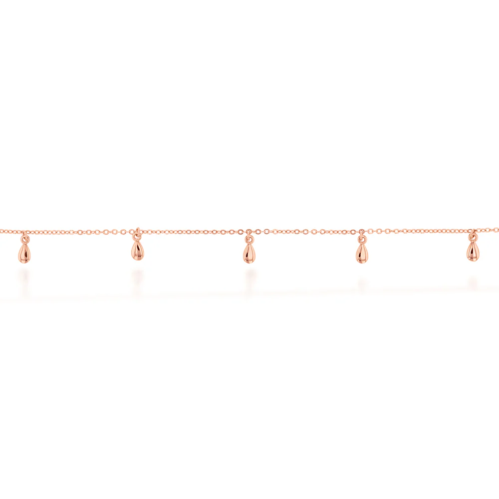 Rose Gold Plated Sterling Silver Fancy Choker Chain - Image 4
