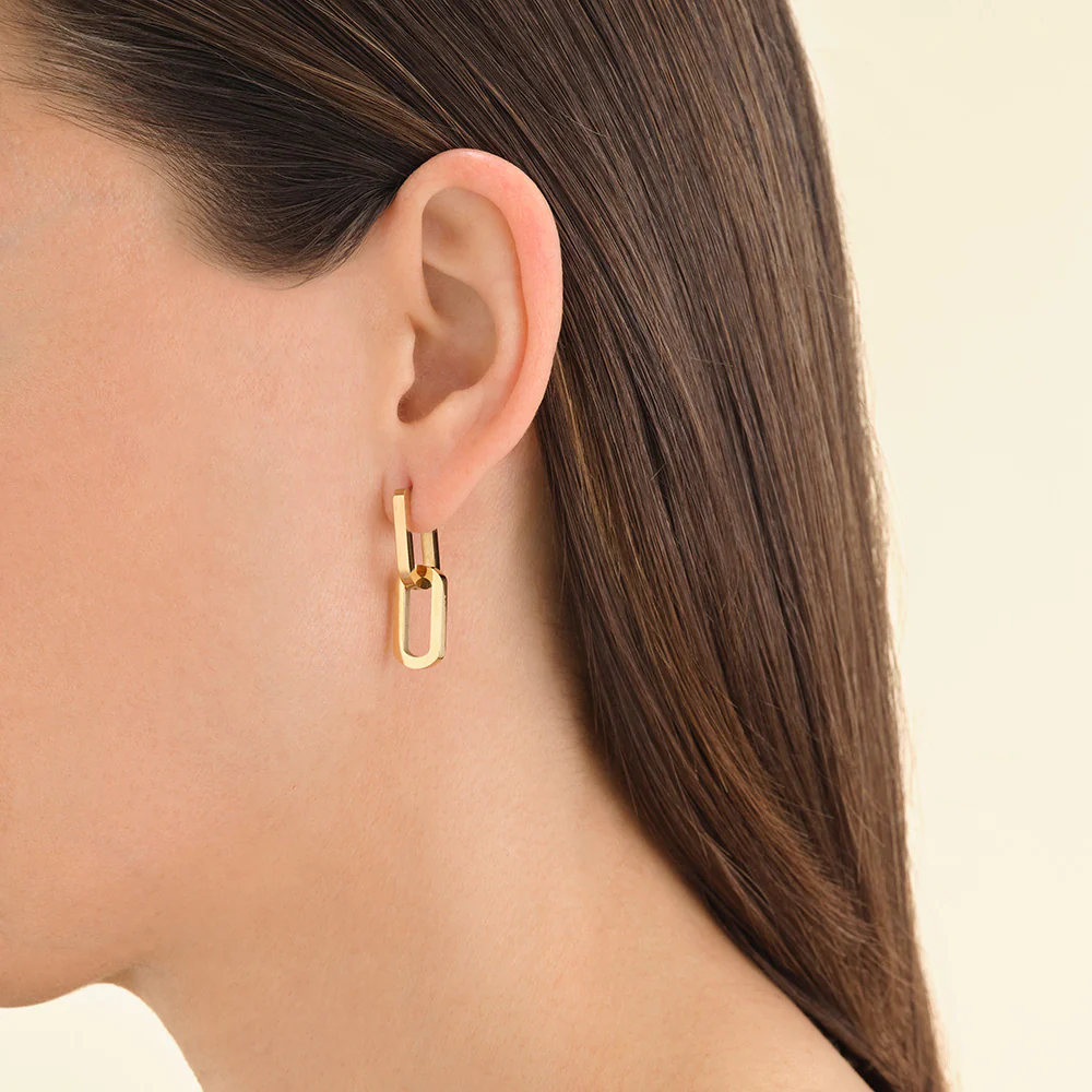 Rosefield Dual Gold Hoops - Image 2