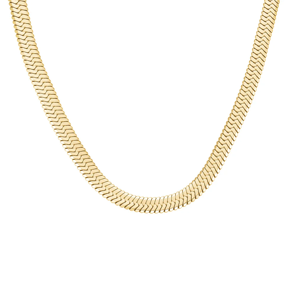 Rosefield Large Gold Snake Necklace - Image 2