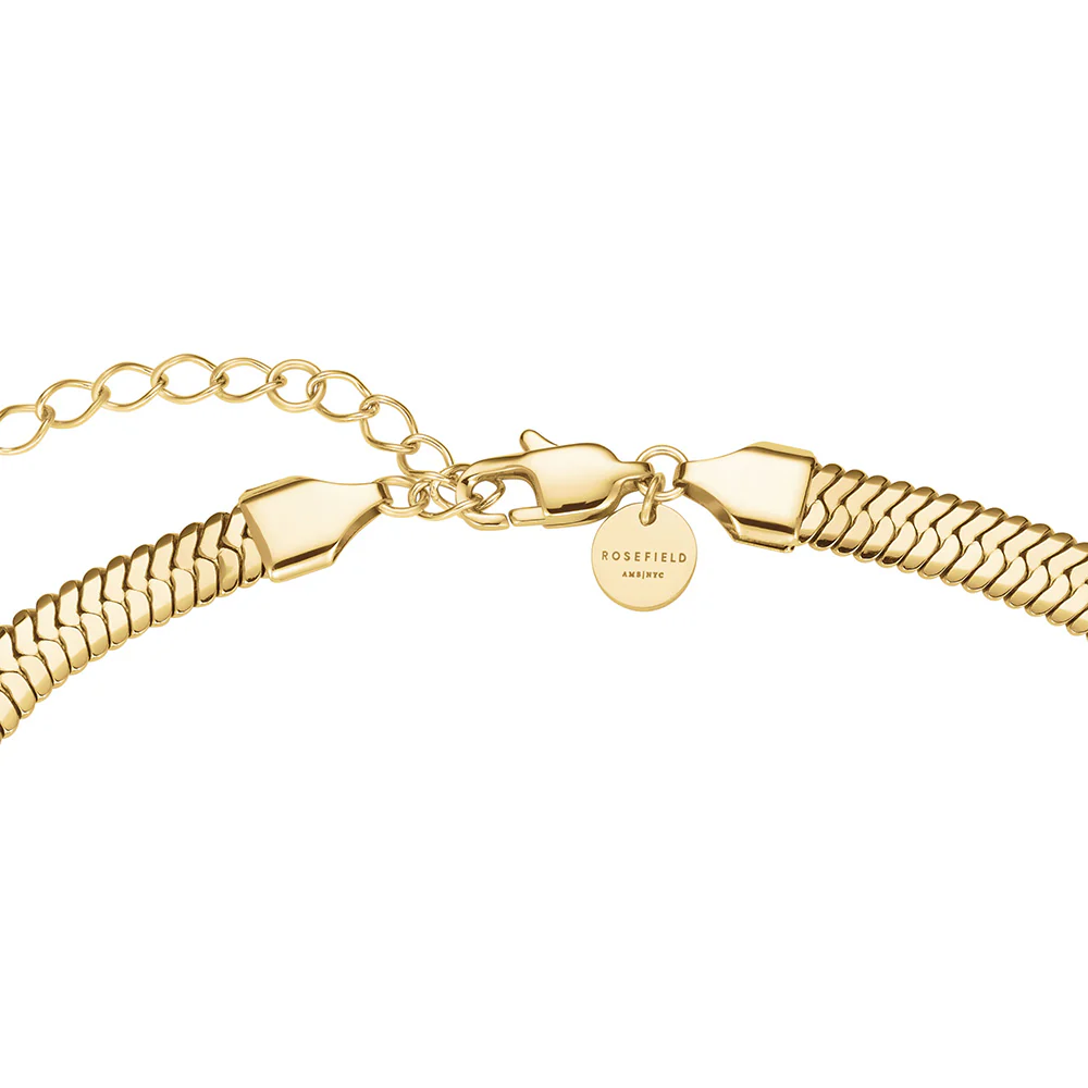 Rosefield Large Gold Snake Necklace - Image 3