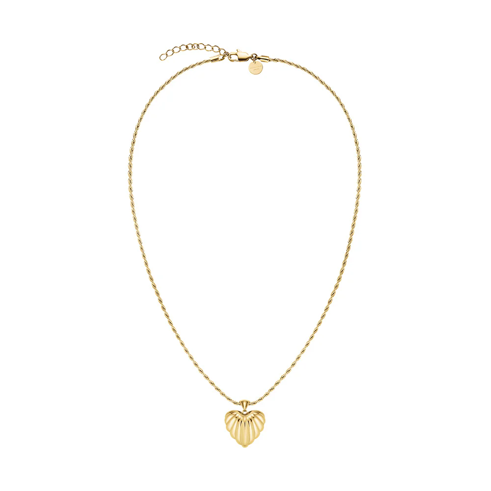 Rosefield Ridged Heart Pendant Necklace