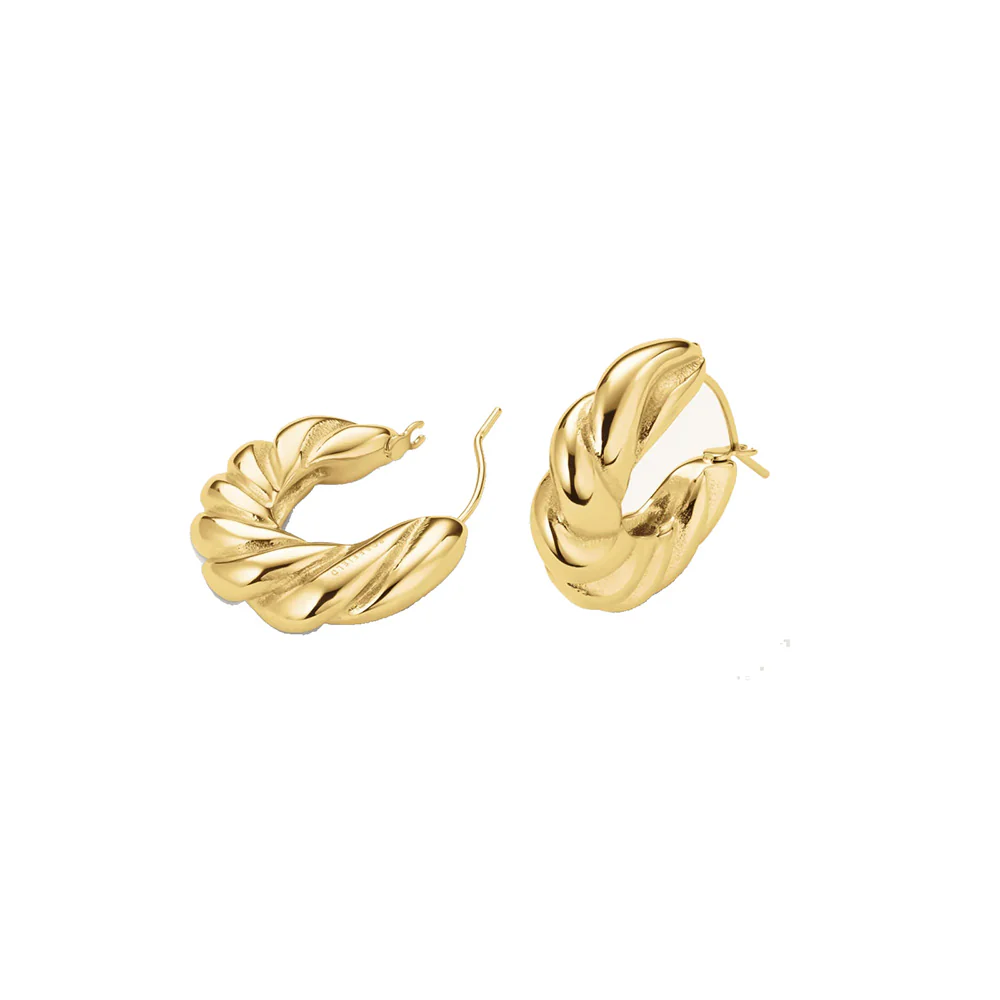 Rosefield Twisted Hoops - Image 2
