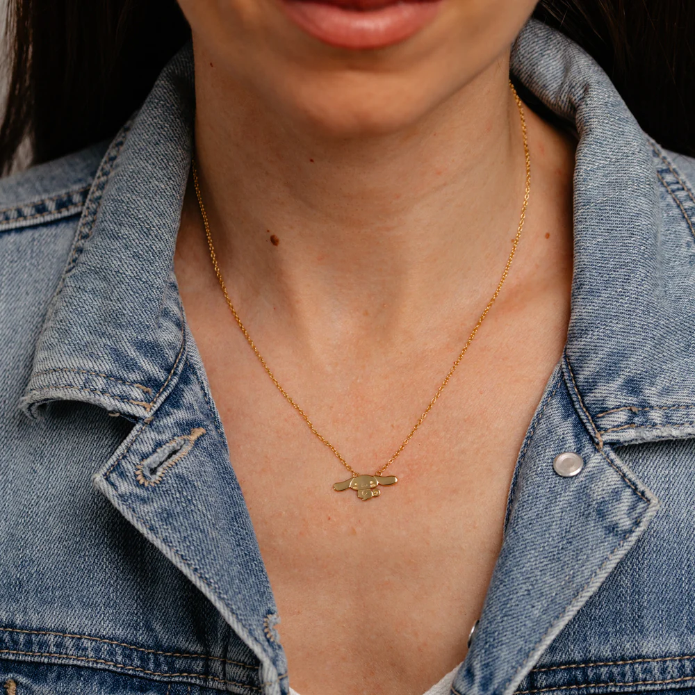 Sanrio Cinnamoroll Yellow Gold Plated Sterling Silver Necklace - Image 2