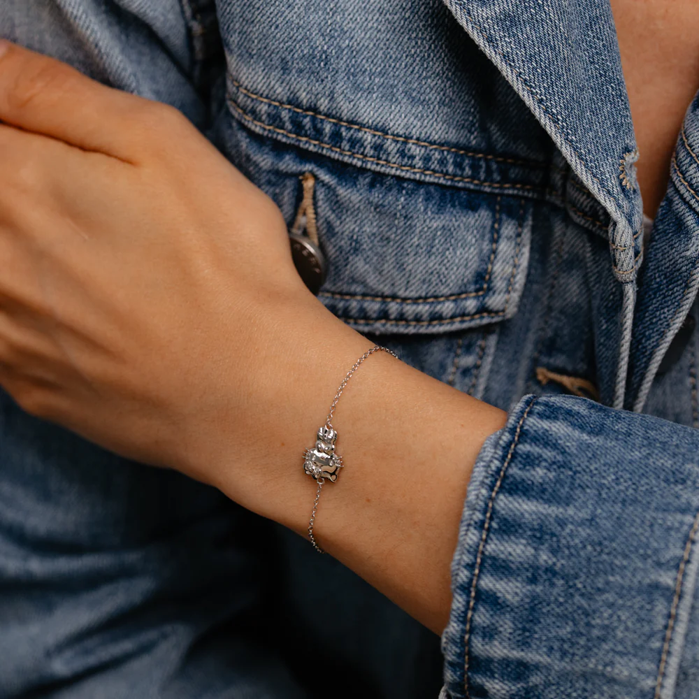 Sanrio Hello Kitty Body Sterling Silver Bracelet - Image 2