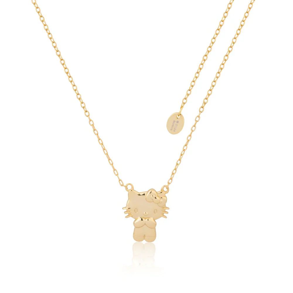 Sanrio Hello Kitty Body Yellow Gold Plated Sterling Silver Necklace