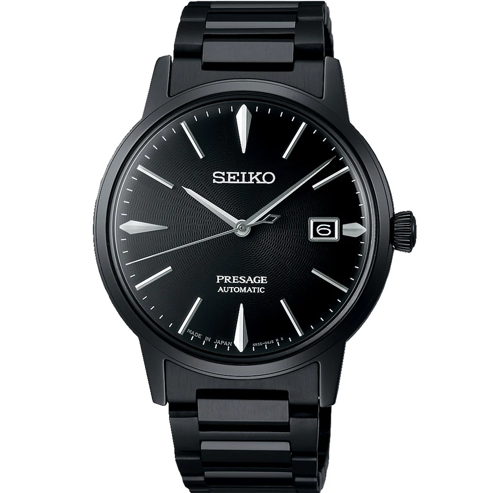 Seiko Presage SRPJ15J 'The Black Velvet' Cocktail Time