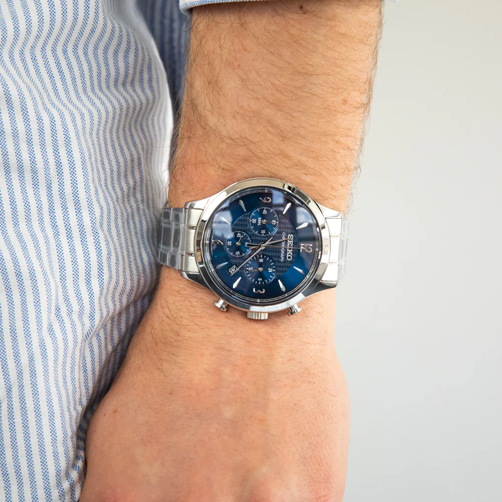 Seiko SSB339P Chronograph Stainless Steel Mens Watch - Image 2