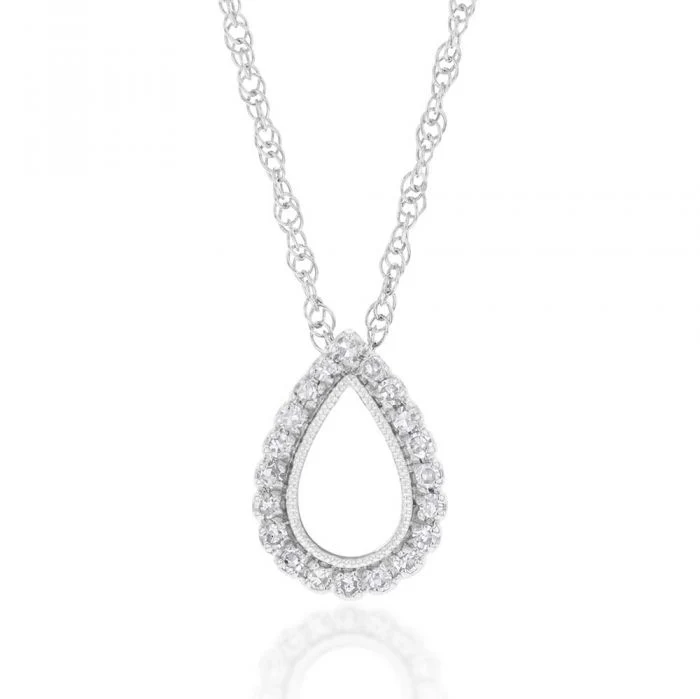 Silver Luminesce Laboratory Grown Diamond Pendant