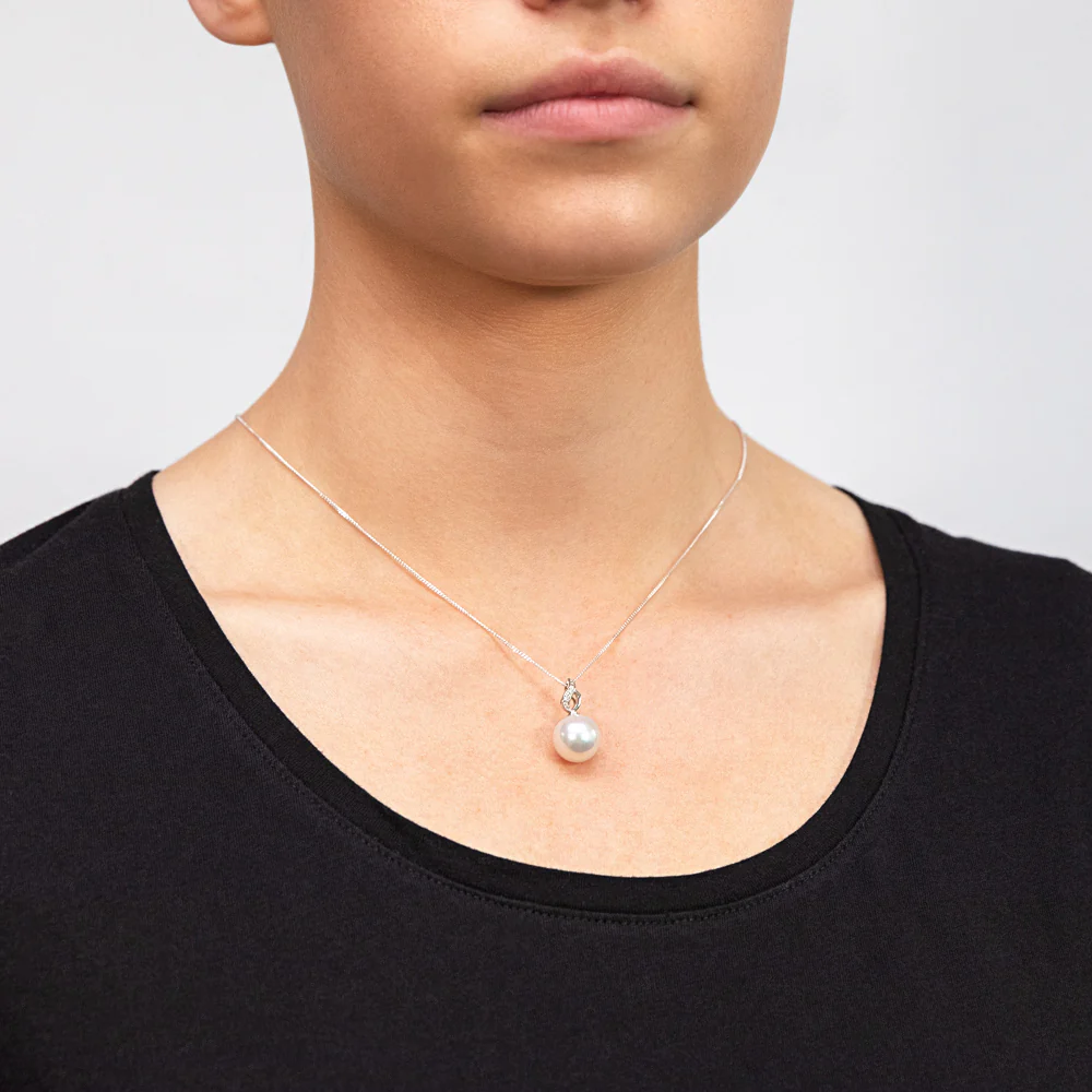 South Sea Pearl & Diamond Pendant - Image 3