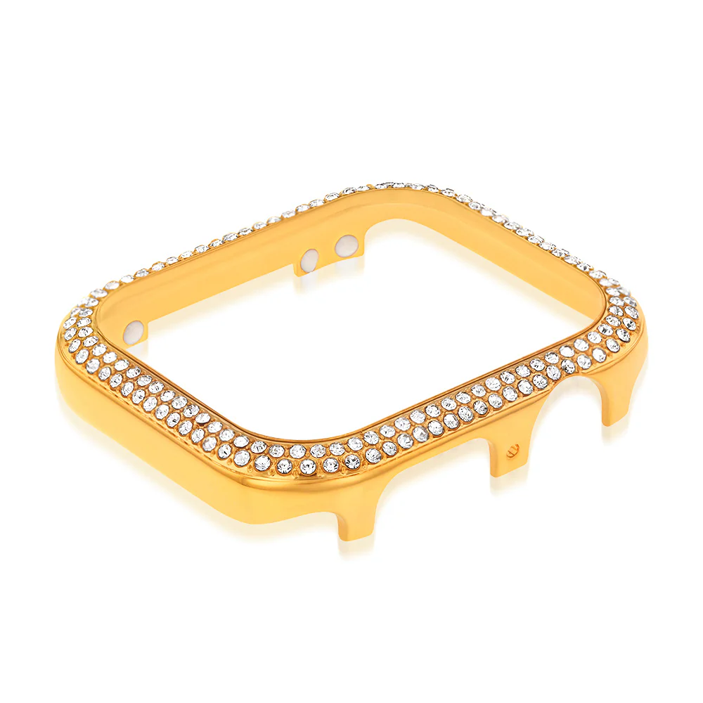Sparkling Watch Case Gold Colour 40mm Compatible with Apple Case Series 4, 5 & 6 - Image 2