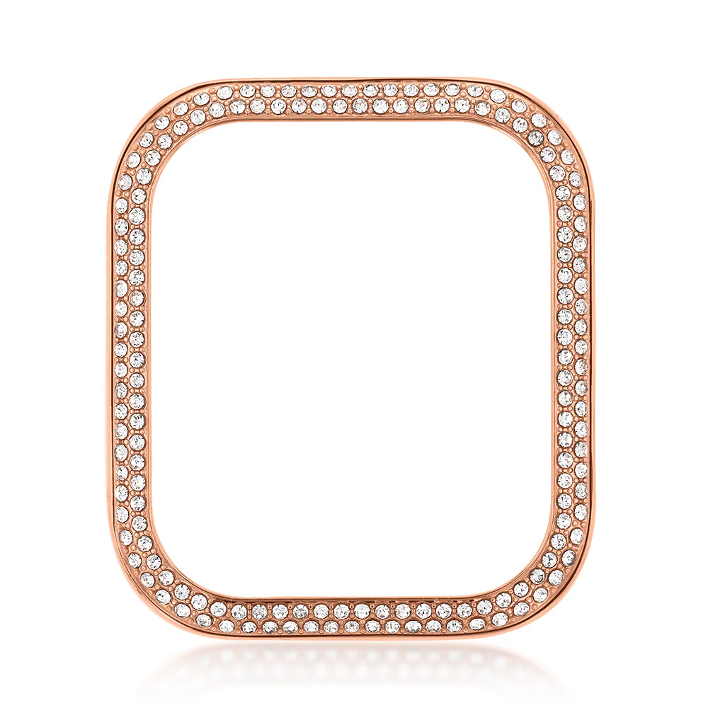 Sparkling Watch Case Rose Colour 40mm Compatible with Apple Case Series 4, 5 & 6