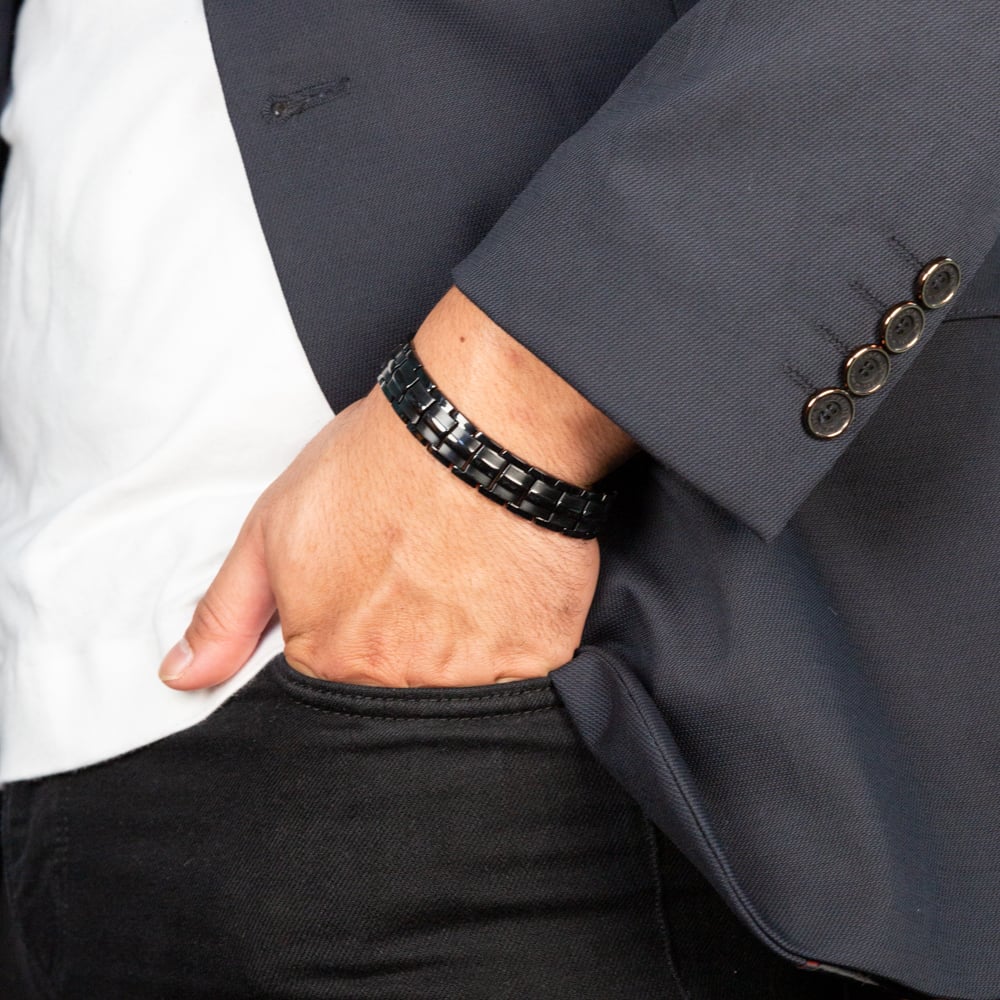 Stainless Steel 23cm Gents Bracelet - Image 2
