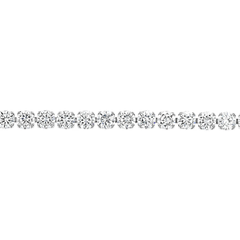 Stainless Steel 4mm Cubic Zirconia Tennis Bracelet - Image 3