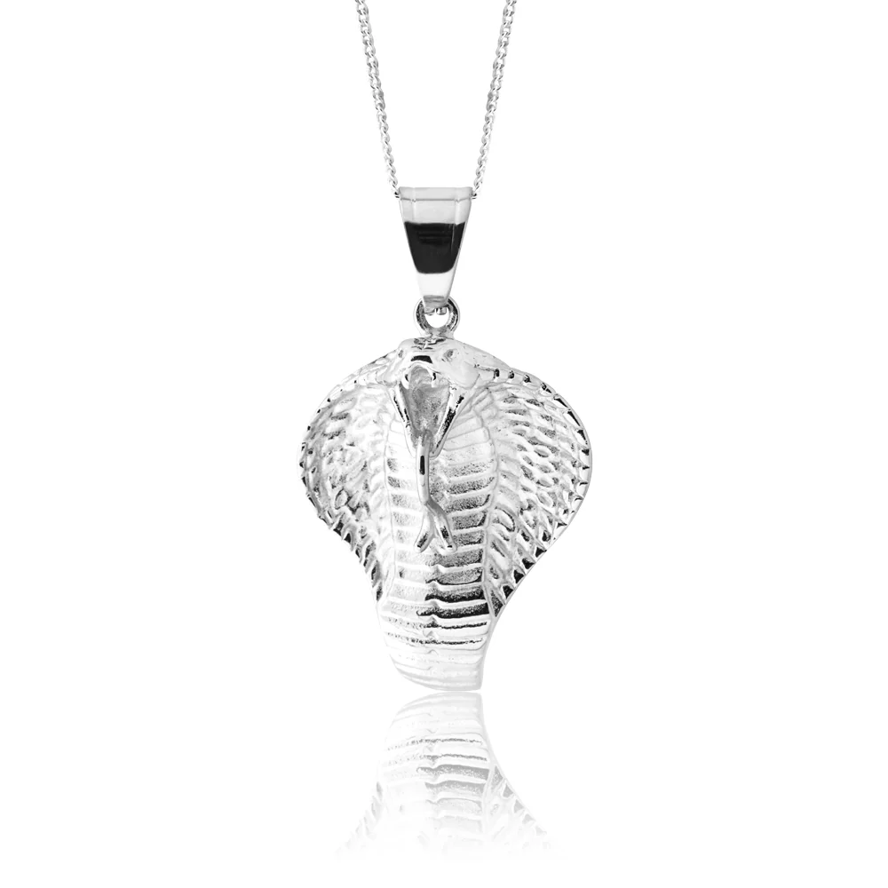 Stainless Steel Cobra Snake Pendant