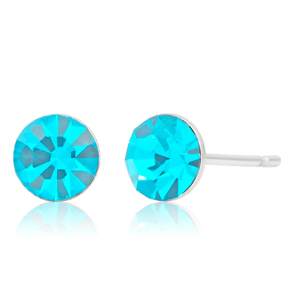 Stainless Steel Crystal Earring Stud Set - Image 2
