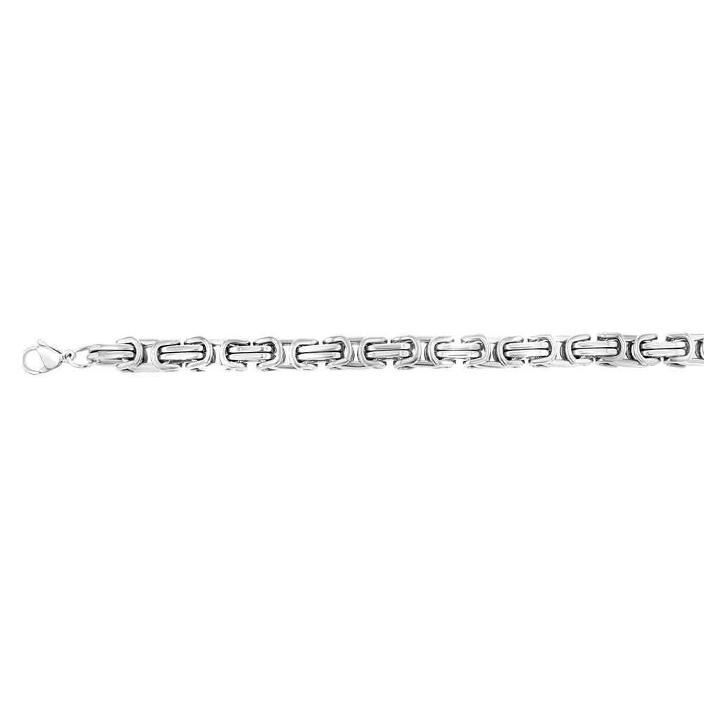 Stainless Steel Fancy Links 20.3cm Bracelet - Image 2