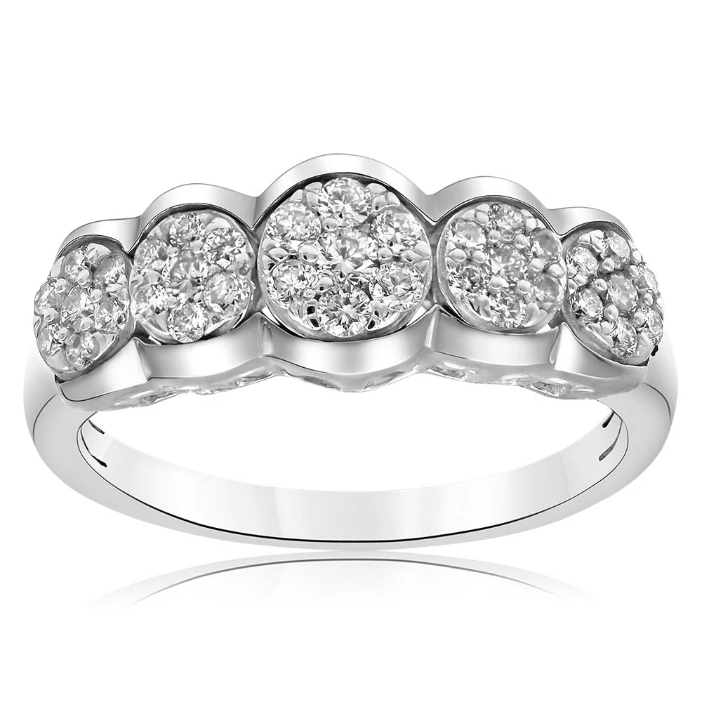 Sterling Silver 1/2 Carat Luminesce Lab Grown Diamond Ring