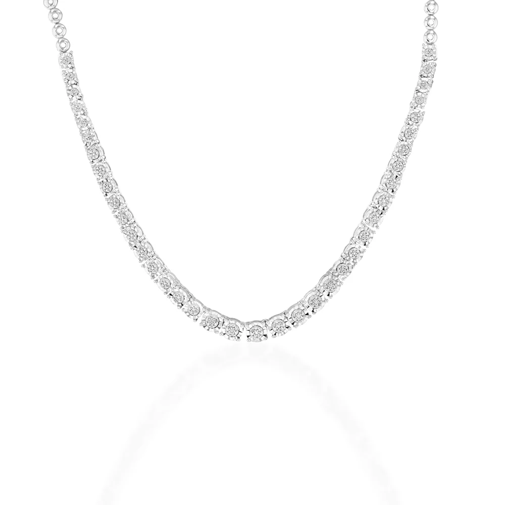 Sterling Silver 1/3 Carat Diamond Chain