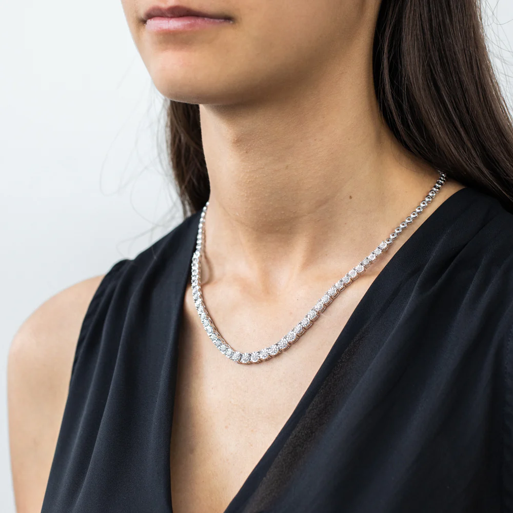 Sterling Silver 1/3 Carat Diamond Chain - Image 2
