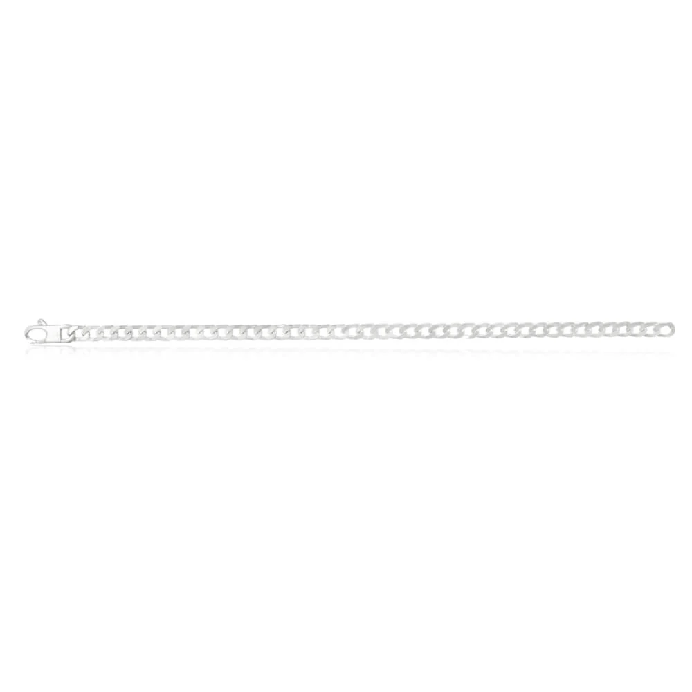 Sterling Silver 150 Gauge Curb Bracelet 21cm - Image 2