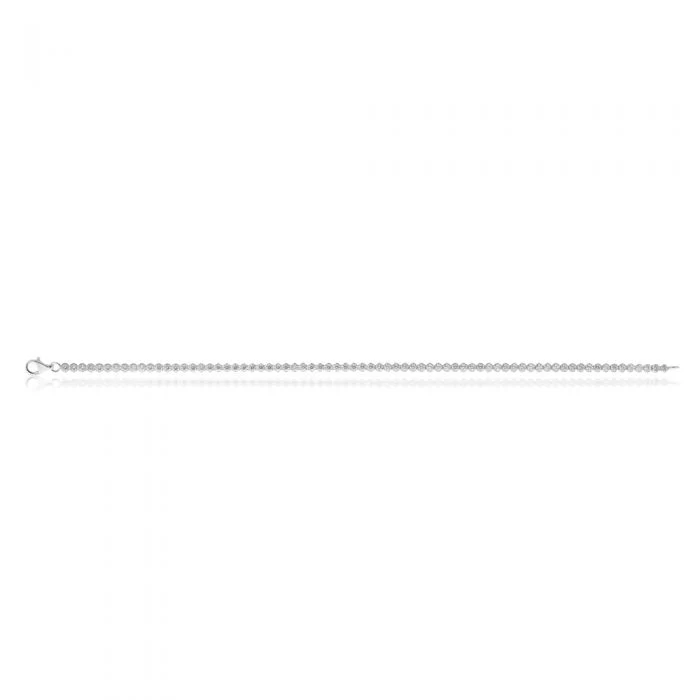 Sterling Silver 19cm Zirconia Tennis Bracelet - Image 2
