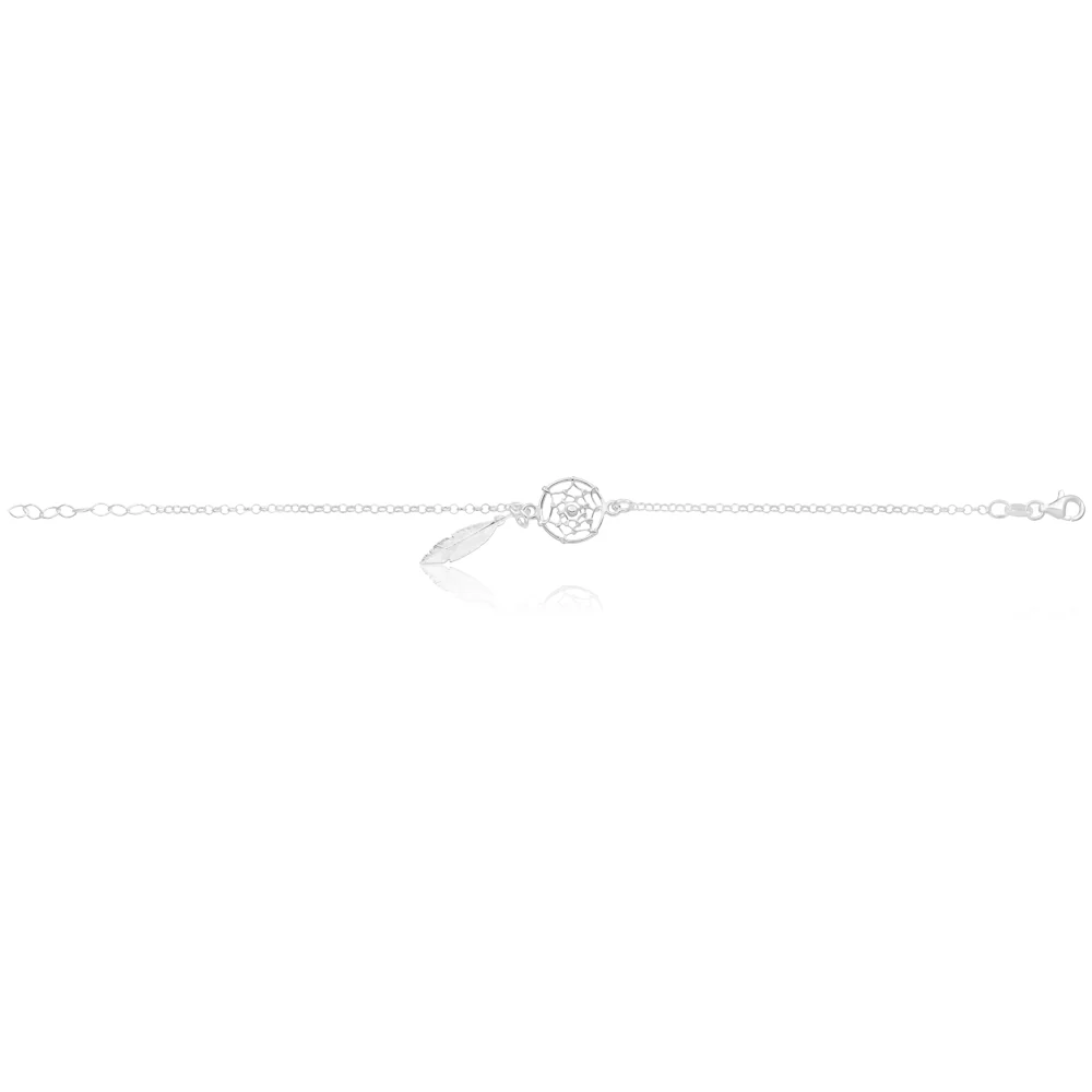 Sterling Silver 20cm Dreamcatcher Bracelet - Image 2
