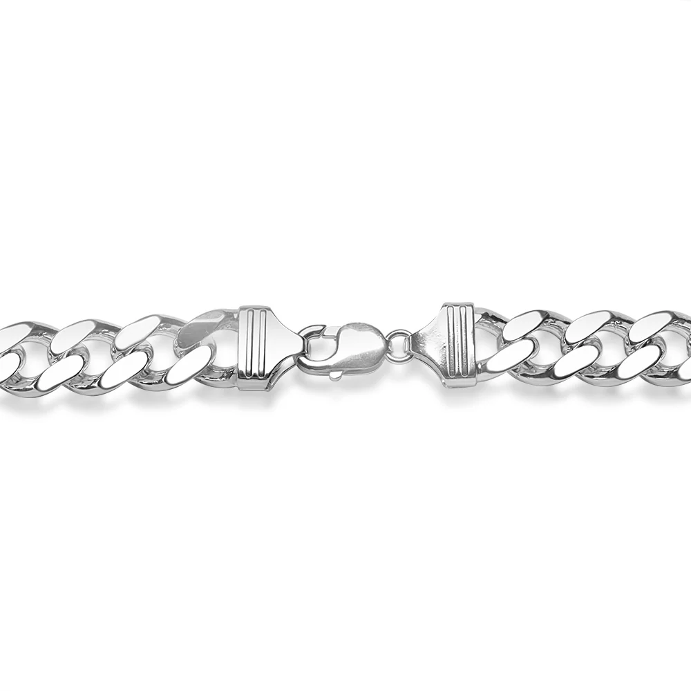 Sterling Silver 350 Gauge Diamond Cut 55cm Curb Chain - Image 3