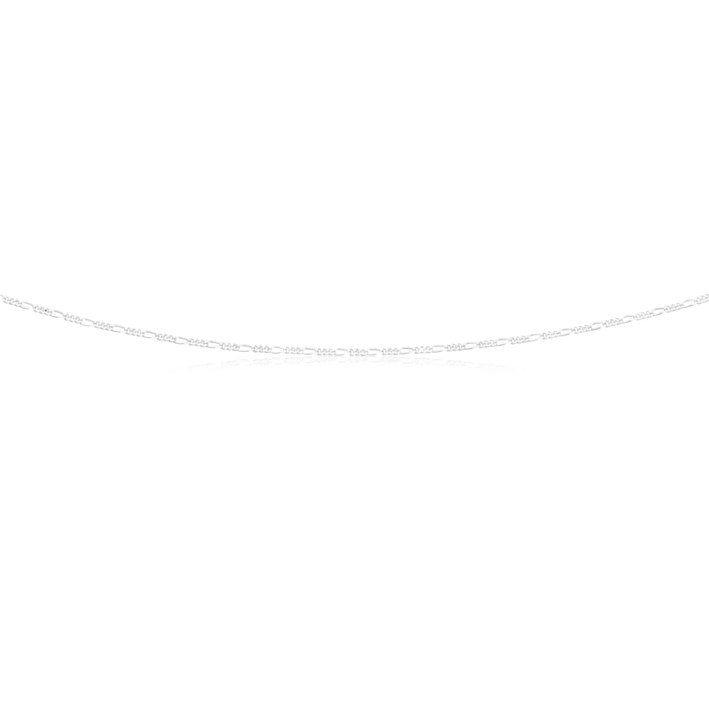 Sterling Silver 45cm Figaro 1:3 Chain