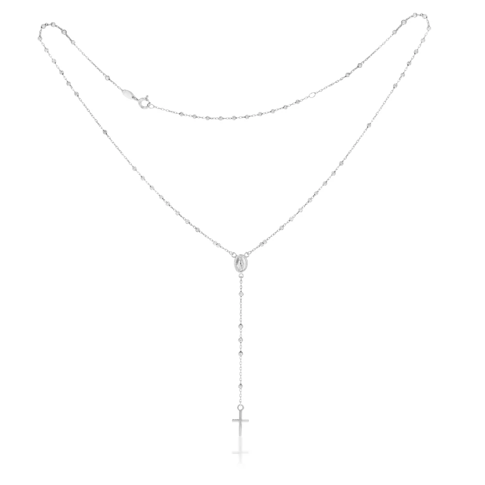 Sterling Silver 45cm Rosary with Madona - Image 2