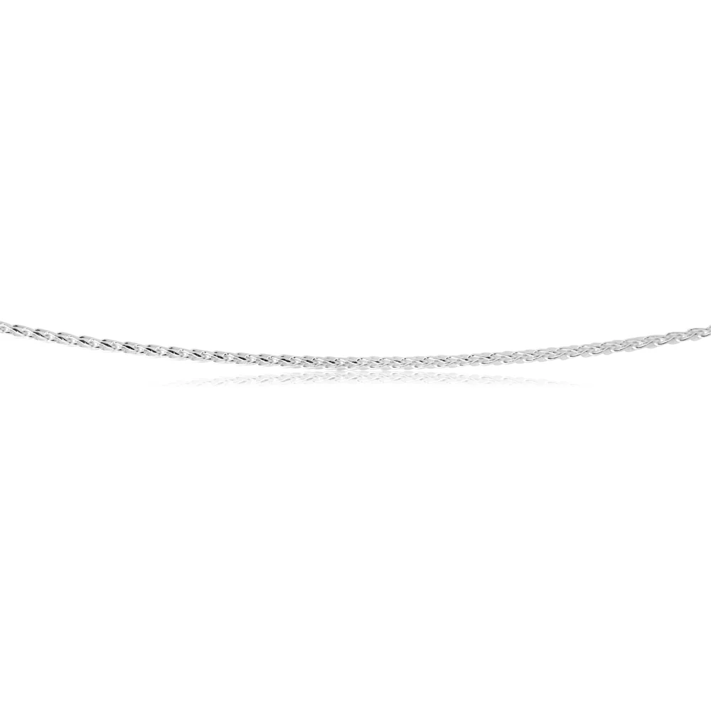 Sterling Silver 45cm Wheat Chain - Image 2