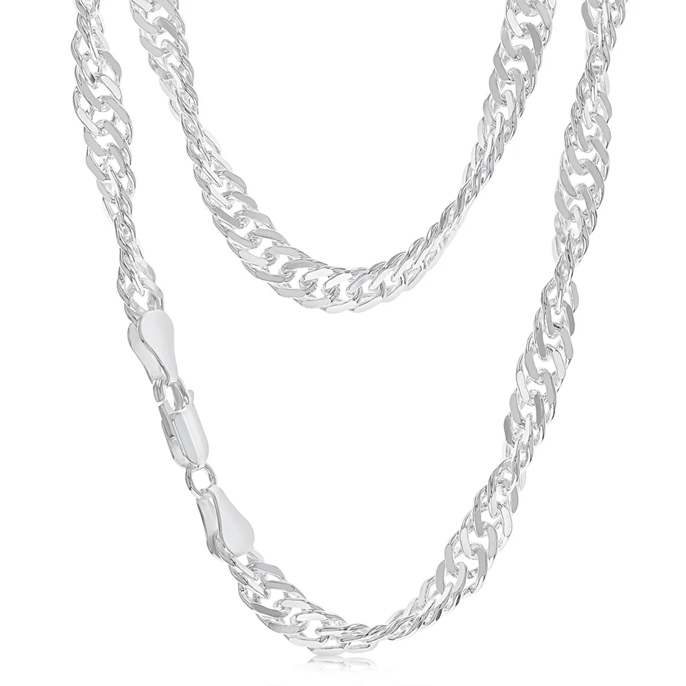 Sterling Silver 46cm Singapore Chain