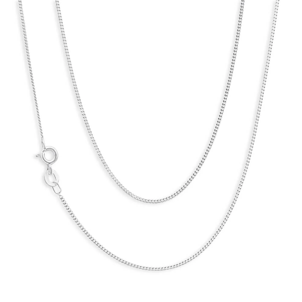 Sterling Silver 50cm 40 Gauge Dicut Curb Chain - Image 8