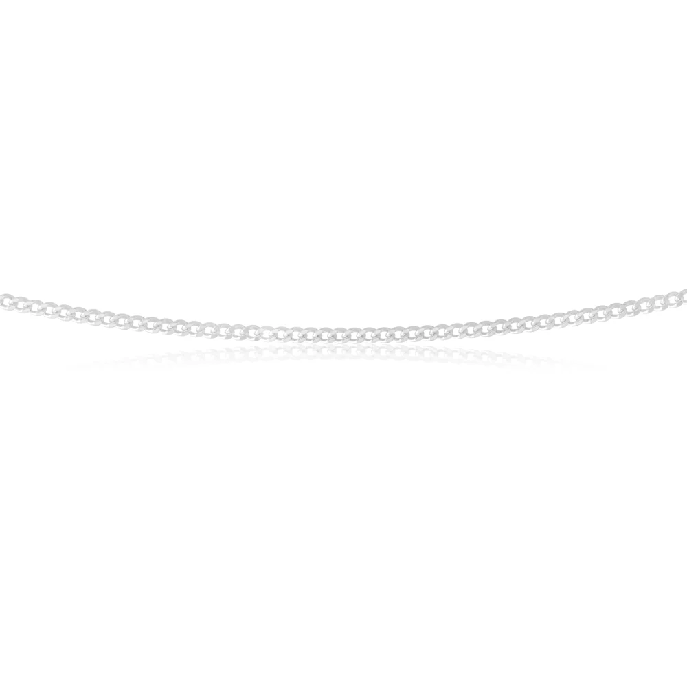 Sterling Silver 60 Gauge Curb Chain 55cm - Image 2