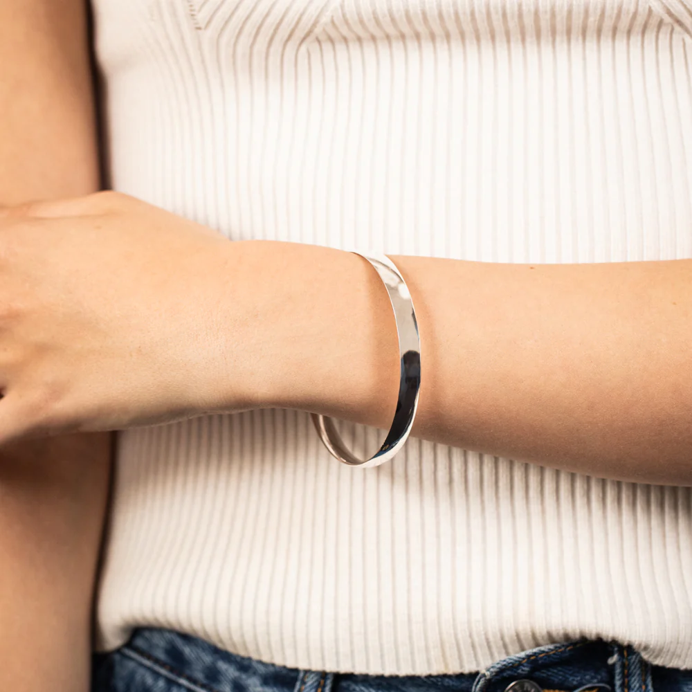 Sterling Silver 8mm Comfort Fit 65mm Bangle - Image 2