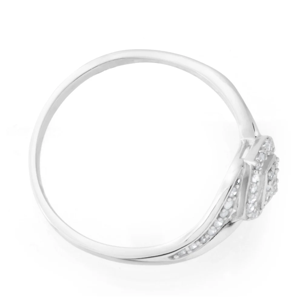 Sterling Silver Alluring Diamond Ring - Image 2