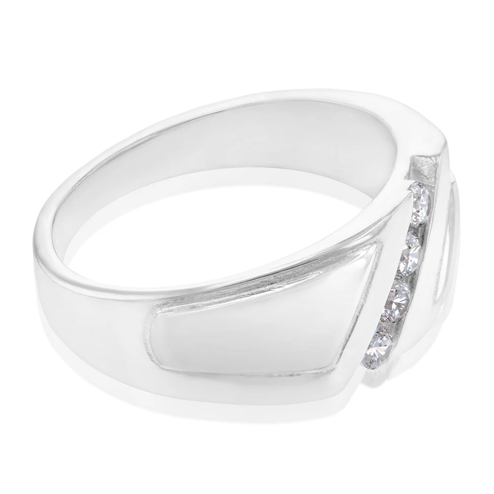 Sterling Silver Cubic Zirconia Fancy Ring - Image 2