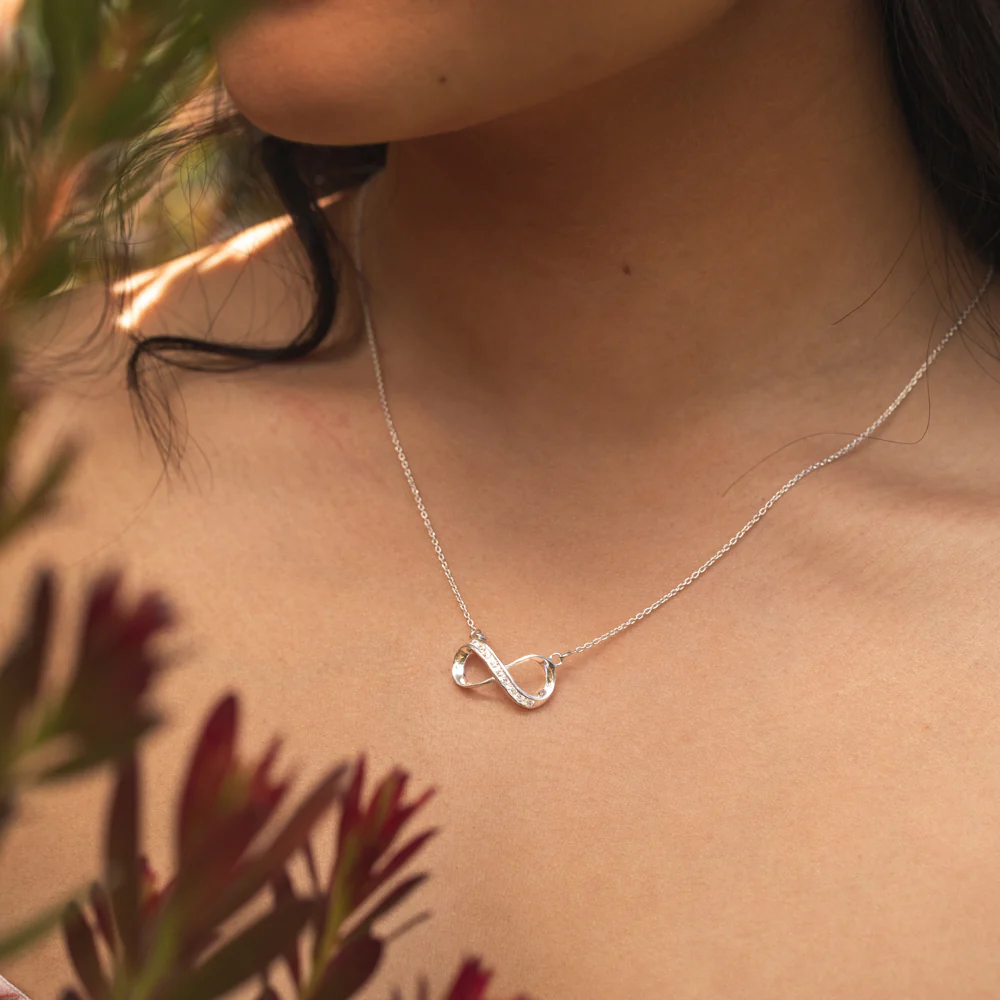 Sterling Silver Cubic Zirconia Pendant With 45cm Chain - Image 3
