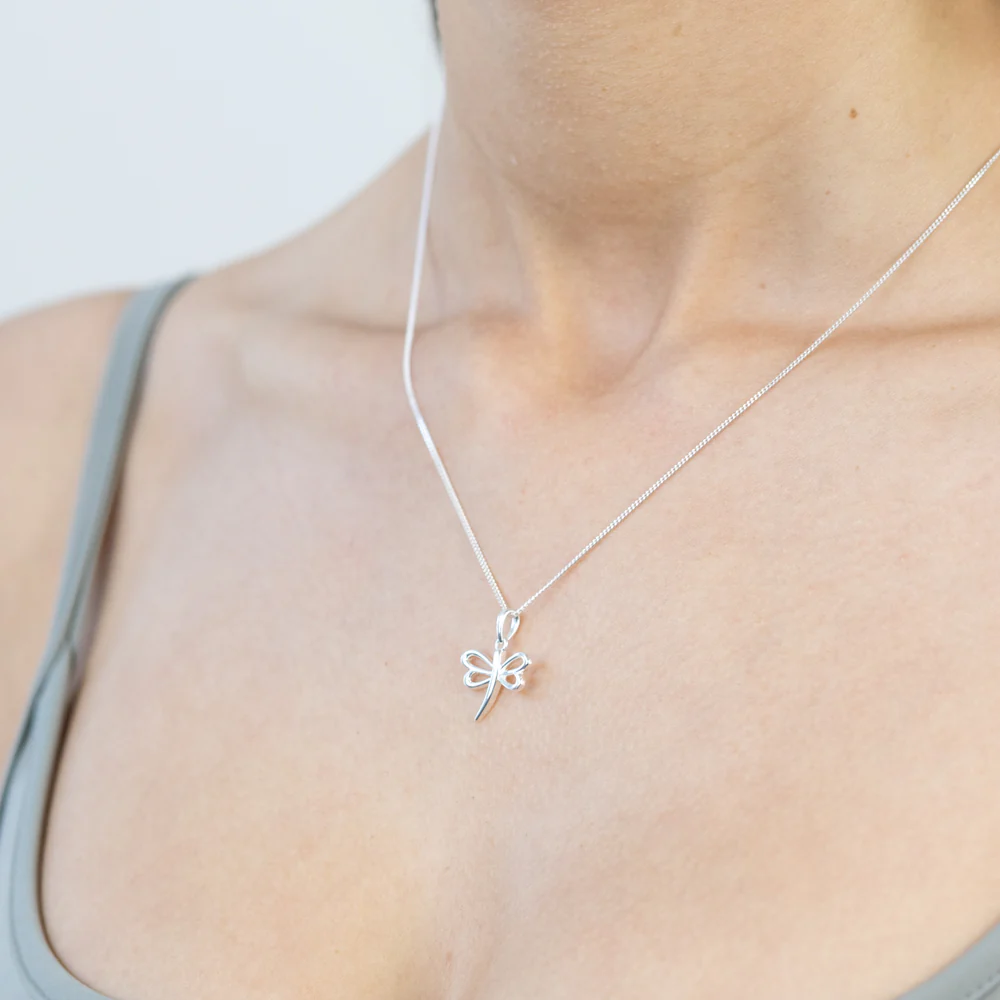 Sterling Silver Dragonfly Pendant - Image 2