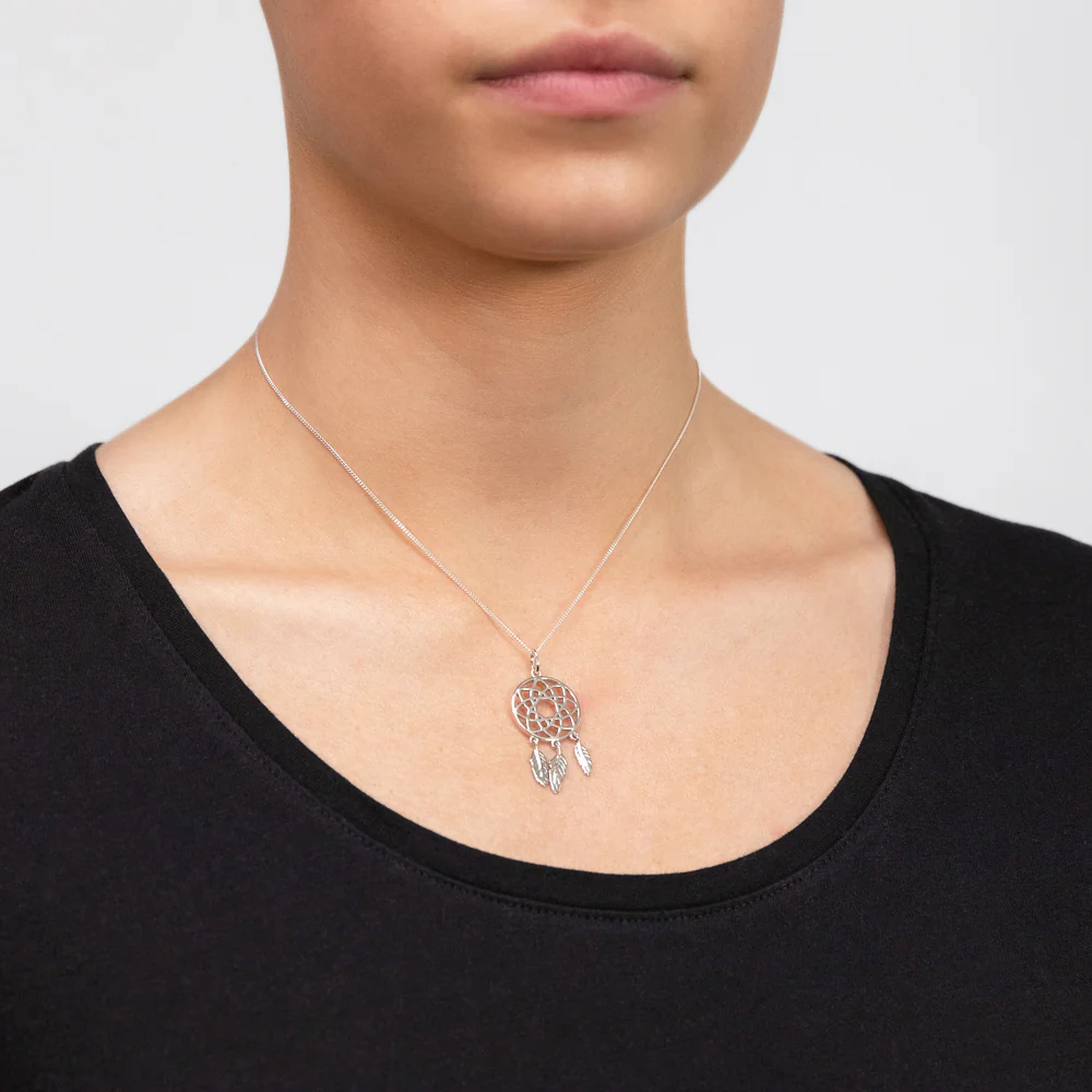 Sterling Silver Dream Catcher Pendant - Image 2