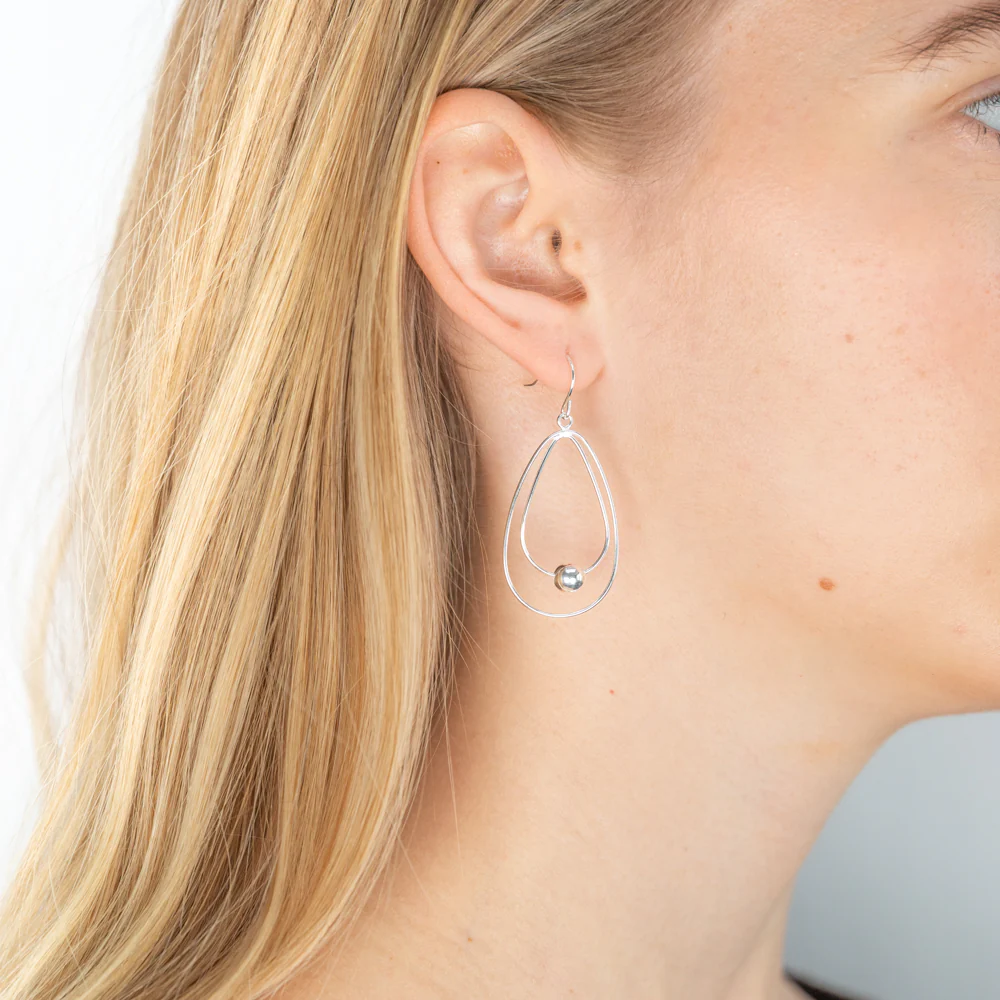 Sterling Silver Drop Earrings - Image 2