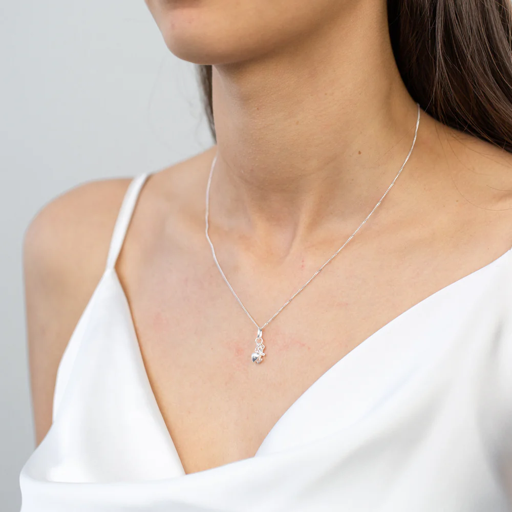 Sterling Silver Faith Hope Charity Pendant - Image 2