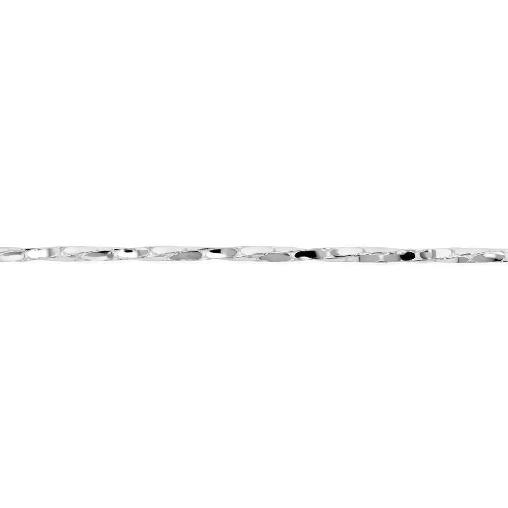 Sterling Silver Fancy 160 Gauge Twisted 19cm Bracelet - Image 2
